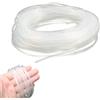 Stubotar Tubo di silicone 10M, 0.8mm ID x 1.9mm OD, Tubo in silicone trasparente, flessibile, resistente alle alte temperature, per uso alimentare