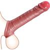 Girlove Guaina Pene con Anelli per Coppia, Silicone Penis Sleeve con Cock Ring Sex Toy per Uomo, per Guaine Prolunghe e l'ingrandimento del pene, Ritarda l'eiaculazione, Aumenta per L'erezione(YFBA-005)