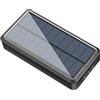 Generico Solar Power Bank, Caricabatterie Solare Da 50000 MAh, Caricatore Solare Veloce Con Luce Portatile A Carico, Caricabatterie Leggero Con Pannello
