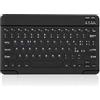 COEZFE Tastiera Wireless Bluetooth, 10 Rechargeable Tastiera Universale per Tablet, Piccola Tastiera Wireless per iPad/Samsung/Lenovo/Xiaomi/Honor/Huawei Tablet, Layout Italiano QWERTY, Nero