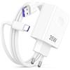 AIAUXAI 35W SuperCharge Caricabatterie USB per Honor 400 Lite 5G 200 Smart 200 90 70 Magic6 Lite X7c X8c Caricatore con Cavo USB C 1M 5A Ricarica Rapida Adattatore per HONOR 90 Smart X6b X8a X7a X6a Pad X9a