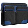 HSEOK Custodia protettiva per laptop Custodia da 15 15,6 16 pollici con 5 tasche separate per rendere il laptop e gli accessori ben organizzati e facili da trasportare,B01BL01