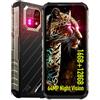 Ulefone Armor 22 Rugged Smartphone Android 13,64MP+64MP Visione Notturna 16GB+128GB Telefono Indistruttibile,6.58 FHD+ 6600mAh IR Blaster IP68/IP69K 4G Impermeabile Celllare Antiurto NFC/GPS(Nero)