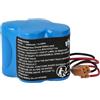 vhbw batteria sostituisce GE/Fanuc BR-2/3AGCT4A, CL 25A, PLC 18-T per controlli industriali, centraline (2400mAh, 6V, Li-MnO2)