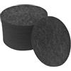 RUOXIXI 12 Pezzi Sottobicchieri Rotondi,Spessore 3 mm Diametro 10 cm Antiscivolo Impermeabile Lavabili Feltro Sottobicchieri per Birra Tazza da Caffè Bottiglie Festa Casa Ufficio e Altro (Grigio Scuro)