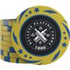 Bullets Playing Cards, Janice 25 gettoni da poker in plastica per gioco da poker, valore 1000, diametro 4 cm, peso 11,5 g