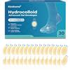 Kimihome Bende idrocolloidali per piedi, in gel da 30 ct, cuscinetti per tallone, dita dei piedi, prevenzione delle vesciche, per viaggi, resistenti all'acqua, confezione assortita