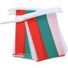 AZ FLAG Ghirlanda 6 Metri 20 Bandiere Bulgaria 21x15cm, Bandiera Bulgara 15 x 21 cm - Festone Bandierine
