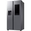 SAMSUNG - Frigorifero side by side RS90F66BETEF Classe E, Capacita 614 Litri, tecnologia Twin Cooling + Smart Cooling, WiFi, No Frost - Inox Spazzolat
