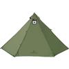 Longeek 1-4 Person Teepee Tenda Campeggio Escursionismo Rifugio Riscaldato HUT Camino caldo Tipi Facile Impostare