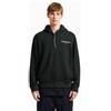Armani Exchange per uomo. [XM000223AF12656UB001] Felpa con cappuccio e zip intera in French Terry di cotone carbonizzato nero, Casual, Sport