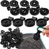IATAHI Clip Parasole - 50 Pezzi in Plastica con Occhiello Riutilizzabile - Ganci per Telo Ombreggiante e Antigrandine
