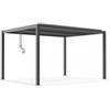 Elica Garden Gazebo pergola bioclimatica da esterno elica garden antracite in alluminio - 3x4 m