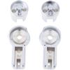 Briny River 1 Set Di Cerniere Per Porte In Vetro Per Bagno Sinistra E Destra Compatibile Con Roman Haven R12 Serraggio Vetro Da 6 Mm