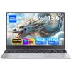 Moacreto Portatile PC 15,6 pollici, Notebook 16GB RAM SSD 512GB Celeron N5095, Computer portatile FHD IPS 1920 * 1080 con tastiera retroilluminata, sblocco con impronta digitale WIFI5 Laptop