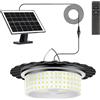LEKIA Lampada Solare da Esterno con Telecomando, Dimmerabile Lampadario Solari 244 LED Luci Solari da Giardino con Sensore di Movimento, Timer, IP65 Impermeabili Faretto LED per Garage Casa Gazebo