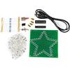 Seprendi Kit elettronico fai da te per saldatura a a cinque punte con LED lampeggiante, kit per circuito stampato, guscio