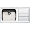 Apell Lavello da Incasso 1 Vasca con Gocciolatoio a Destra Semifilo 100 x 50 cm Acciaio Inox Linear Apell LNG1001IRBC