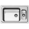 Apell Lavello da Incasso 1 Vasca a Sinistra e Vaschetta 79 x 50 cm Acciaio Inox Torino Apell TOG5015IBC