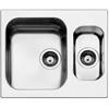 Apell Lavello da Incasso 1 Vasca a Sinistra e Vaschetta 58 x 50 cm Acciaio Inox Torino Apell TO3415IBC