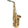 HUIOP ottone,HUIOP Sassofono contralto in mib Ottone laccato oro Sax piatto in mi 802 Tipo di chiave Strumento a fiato con spazzola per la pulizia Guanti di stoffa Custodia imbottita con cinturino,bE Sassof
