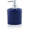 Bottiglioni Catalogo Generale Dispenser - dosatore di sapone ovale da appoggio in ceramica e ottone cromato - accessori bagno, colore blu