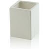 Bottiglioni Catalogo Generale Bicchiere da appoggio quadrato in ceramica - accessori bagno, colore bianco