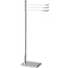 Bottiglioni Piantana porta asciugamani bagno quadrata con porta salviette orientabili - piantana bagno