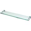 Bottiglioni Mensola porta oggetti da bagno cm 60 linea dance in ottone cromato e plexiglass - accessori bagno