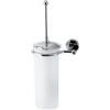 Bottiglioni Catalogo Generale Porta scopino da bagno a parete linea elite in ottone cromato tazza vetro satinato - accessori bagno
