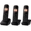 PANASONIC Cordless Trio KX-TGB613JTB Nero