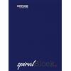 OFFICER PRODUCTS Blocco note a spirale, formato A5, a righe, confezione da 5 pezzi, pagine perforate, 80 fogli, 160 pagine, con rilegatura a spirale, blocco scolastico