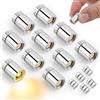 BTFO 20pz Luci LED Miniature, Bianco Caldo Micro Luci LED Con 10 Batterie Extra per Case Bambole Lavoretti DIY Decorazioni Feste & Illuminazione Modelli Piccole & Luminose per Progetti Miniature