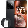 realme GT7 5G Smartphone,12+256GB,Batteria 7000mAh,120W charge,Processore Dimensity 9400e, Fotocamera IMX906 50MP, AI Planner, Display Pro-Esports da 6000 nit 120Hz,IP69,nero, esclusiva Amazon