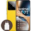 realme GT 7T 5G Smartphone,12+256GB,Batteria 7000mAh,120W charge,Processore Dimensity 8400-MAX, Fotocamera IMX896 50MP, AI Planner, Display Pro-Esports da 6000 nit 120Hz,IP69,Giallo esclusiva Amazon