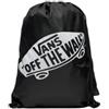 Vans Zaino unisex a sacca, maxi logo a contrasto stampato, spallacci sottili, intrecciati, colore Nero OS