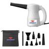 XPOWER Spazzola ad Aria Elettrica per Rimozione Polvere, Asciugatura, Gonfiaggio, Pulizia Auto, Computer, Soffio Foglie (Bianco, A-2S)