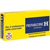 Preparazione H Trattamento Emorroidi e Ragadi Anali, 12 Supposte