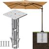 Lifeswell Base universale per ombrellone da incasso, in acciaio antiruggine, design salvaspazio per ombrellone verticale a sbalzo