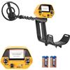 GJCrafts Metal Detector Professionali, Cercametalli Impermeabile per Adulti Bambini, Chip DSP Aggiornato 5 Modalità und Sensibilità 10 Livelli con 2 batterie 9V