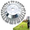 Generico Spazzola per Decespugliatore 200 x 25,4mm, Testina Decespugliatore Giardino in Acciaio, Filo Solido Annodato Erba Spazzola per Erbacce, Può Rimuovere Efficacemente Erbacce, Muschio