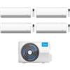 Midea Climatizzatore Quadri Split serie BreezeleSS+ 9+9+9+9 con M4O-36FN8-Q Inverter R 32 Wi-Fi Classe A++ ,