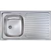 CM Lavello Cucina 1 Vasca con Gocciolatoio SX in Acciaio Inox 86 x 50 cm - 011553.D1.01.2016