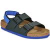 BIRKENSTOCK Sandali bambini BIRKENSTOCK Milano AS Kids BF Desert Soil Black/UBlu