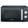 SEVERIN MW 7762 SEVERIN Forno a microonde combinato 2 in 1 con fondo in ceramica e grill, nero/acciaio inox