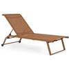 Bizzotto Lettino Alluminio Con RUOTE TAYLOR PECAN