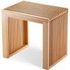 BAM BOO BOX Sgabello Bagno in Bambù - Sgabello Legno Basso Moderno 45x33x43cm, Panca da Ingresso e Camera da Letto, Panchina da Interno Elegante per Doccia, Spogliatoio e Fondo Letto | Capacità 250kg