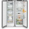 Ⓜ️🔵🔵🔵 LIEBHERR XRFsf 5220 Plus NoFrost - Frigorifero Side-by-Side, GARANZIA 10 ANNI INCLUSA* originale LIEBHERR, frigo-congelatore con EasyFresh e NoFrost, color acciaio, 185,5 x 122,6 cm, Nuova classe D e D