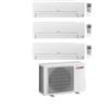Mitsubishi Climatizzatore Trial Split Linea Smart MSZ-HR 9+9+12 con MXZ-3HA50VF con Inverter R-32 Wi-Fi Opt. Classe A++ ,