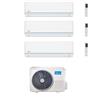 Midea Climatizzatore Trial Split serie Evolution 9+9+9 con M5OE-42HFN8-Q Inverter R 32 Wi-Fi Classe A++ ,